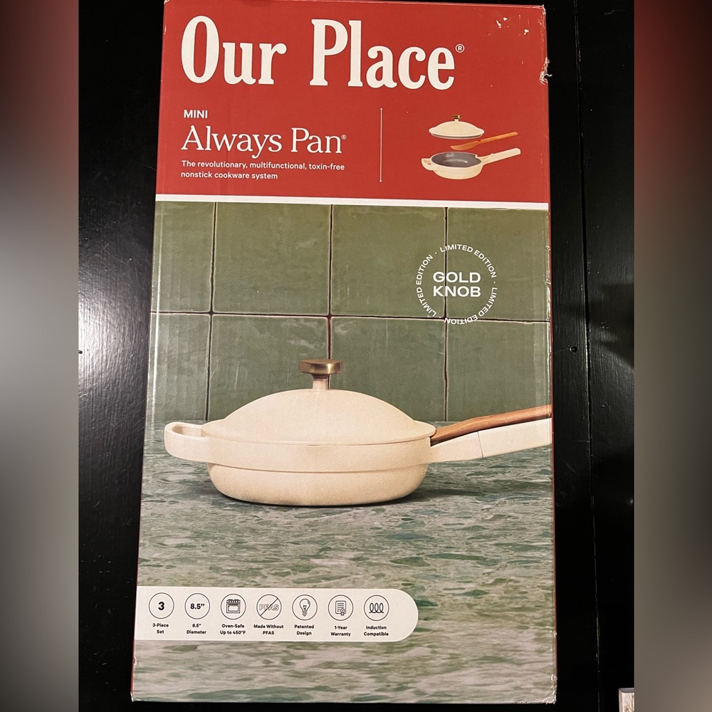 8.5 inch Our Place Mini Always Pan LE Golden Knob NIB